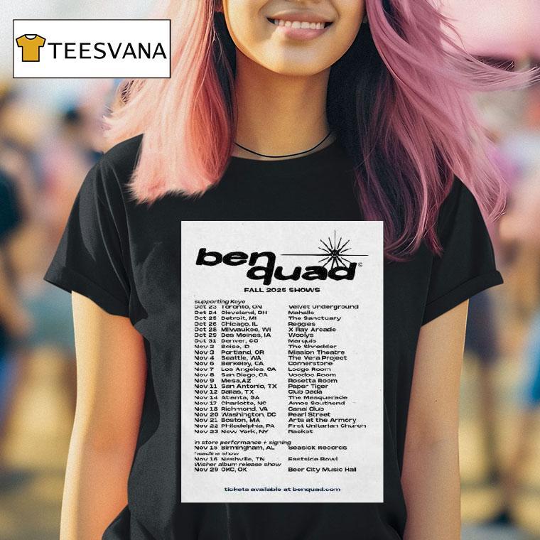 Ben Quad Fall Tour T Shirt Ben Quad Fall Tour T Shirt
