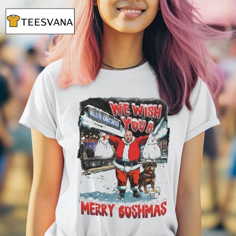 Big John We Wish You A Merry Boshmas T Shirt Big John We Wish You A Merry Boshmas T Shirt