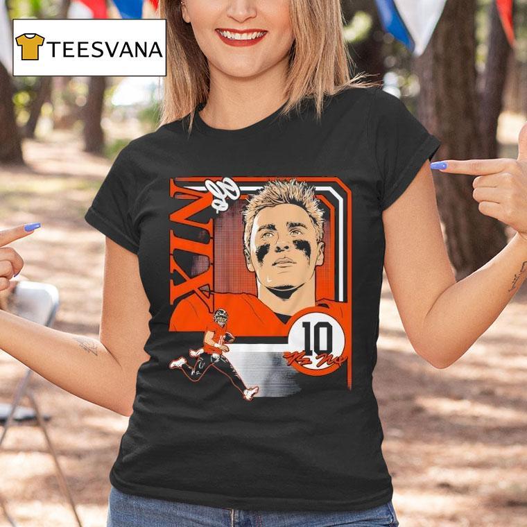 Bo Nix Denver Broncos Football Signature T Shirt Bo Nix Denver Broncos Football Signature T Shirt
