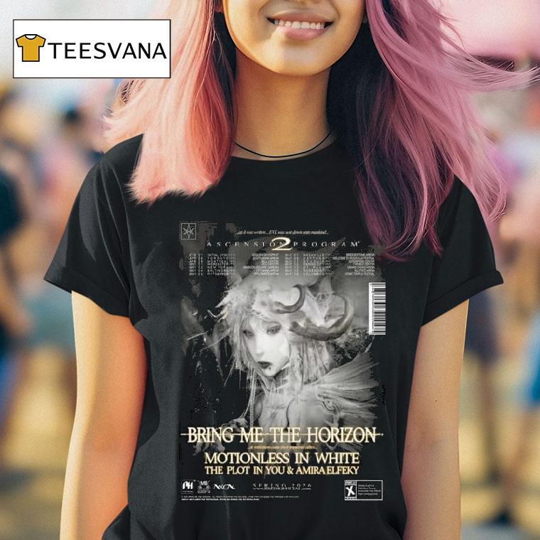 Bring Me The Horizon Ascension Program As It Was Written Eve Was Sent Down Unto Mankind North American City Dates T Shirt Bring Me The Horizon Ascension Program As It Was Written Eve Was Sent Down Unto Mankind North American City Dates T Shirt