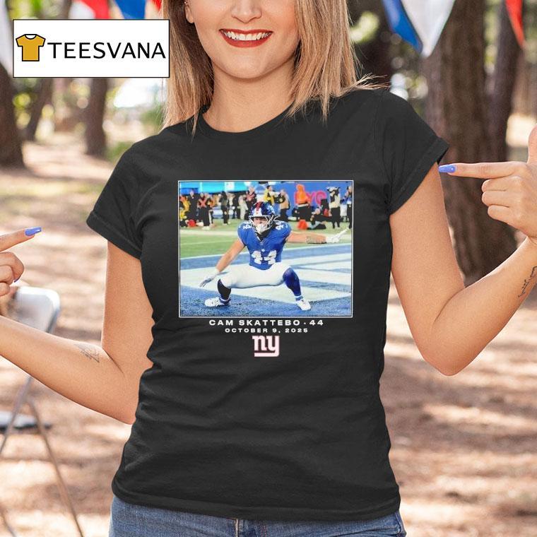 Cam Skattebo October New York Giants Nfl Flash Features Week T Shirt Cam Skattebo October New York Giants Nfl Flash Features Week T Shirt