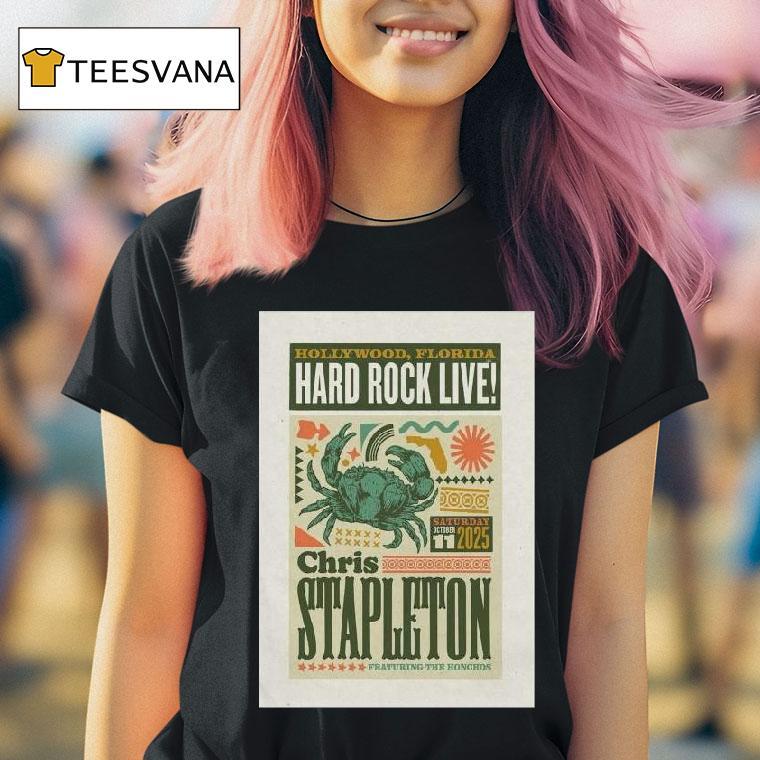 Chris Stapleton Hollywood Fl October T Shirt Chris Stapleton Hollywood Fl October T Shirt