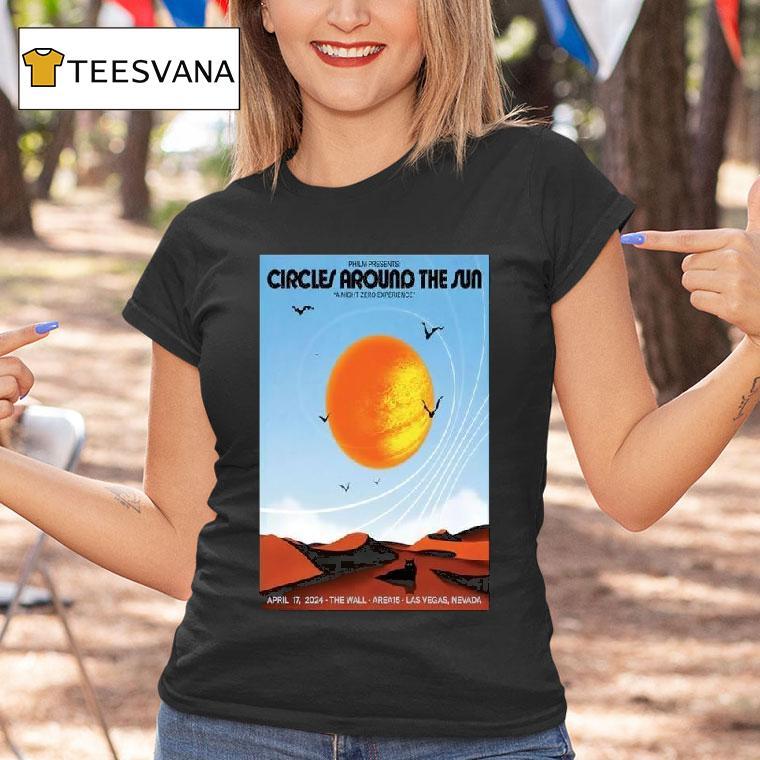 Circles Around The Sun April The Wall Area Las Vegas Nevada T Shirt Circles Around The Sun April The Wall Area Las Vegas Nevada T Shirt