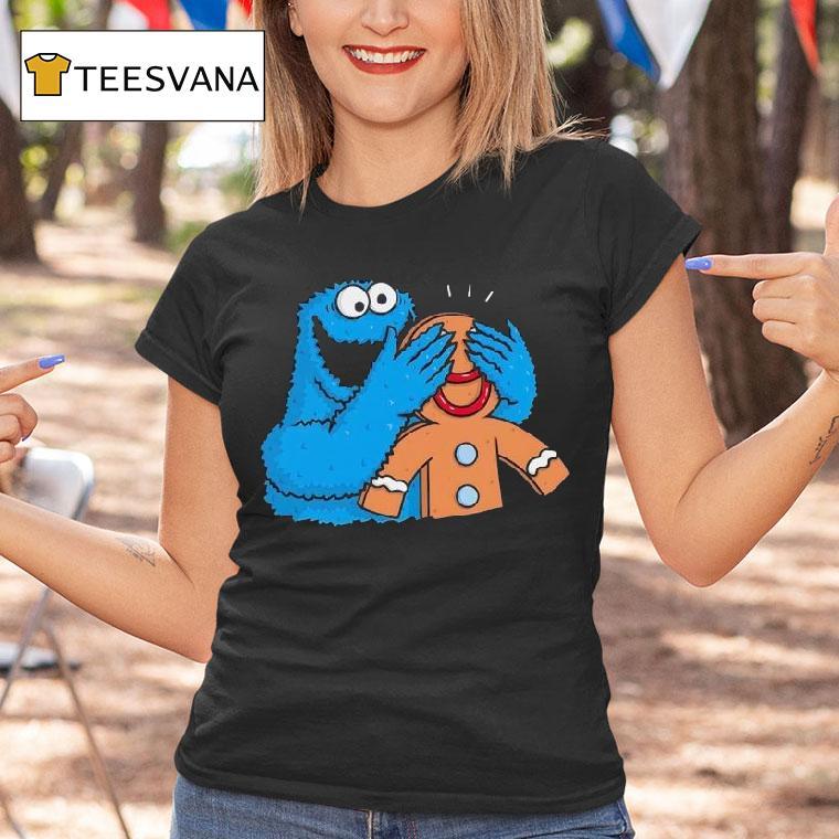 Cookie Monster X Gingerbread Man Monstrous Surprise T Shirt Cookie Monster X Gingerbread Man Monstrous Surprise T Shirt