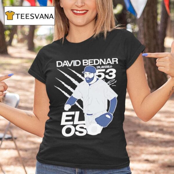 David Bednar El Oso Number Signature Graphic T Shirt