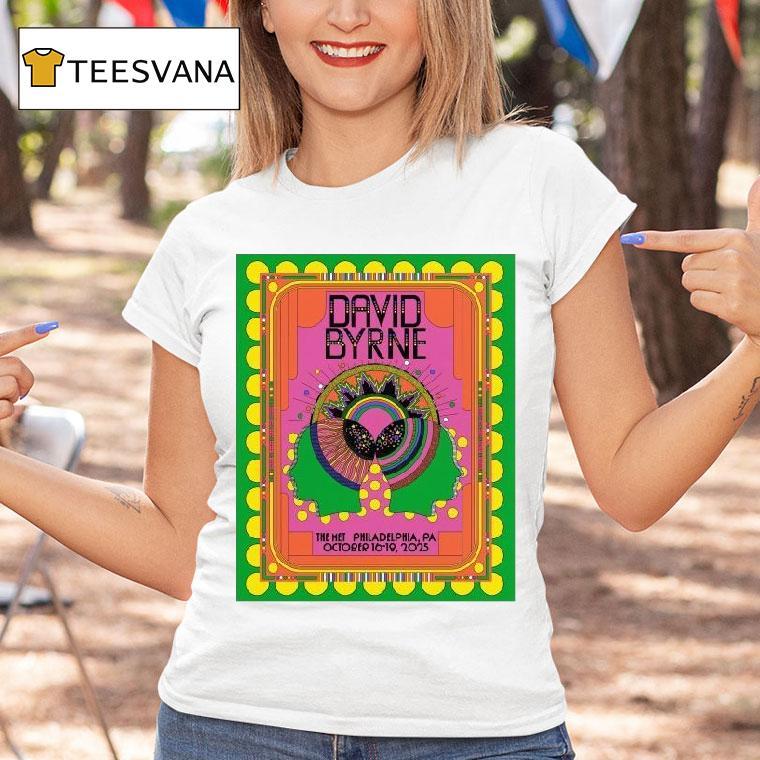 David Byrne In Philadelphia Pa On Oct T Shirt David Byrne In Philadelphia Pa On Oct T Shirt