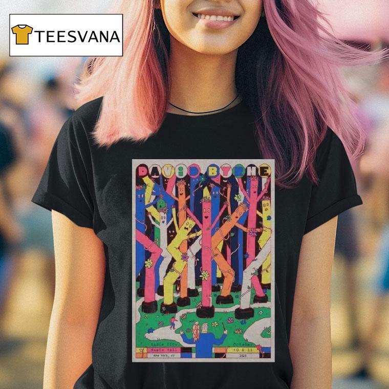 David Byrne New York Ny October Concer T Shirt David Byrne New York Ny October Concer T Shirt