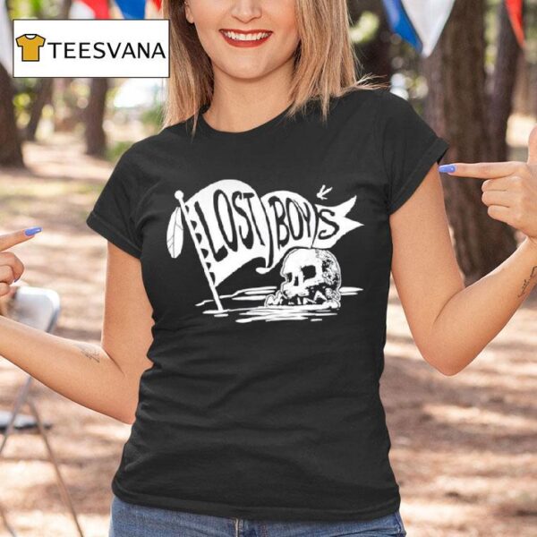 Disney Peter Pan The Lost Boys Skull Clan Banner T Shirt
