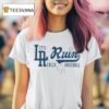 Dodgers La Run Lets Run Really Baseball T Shirt