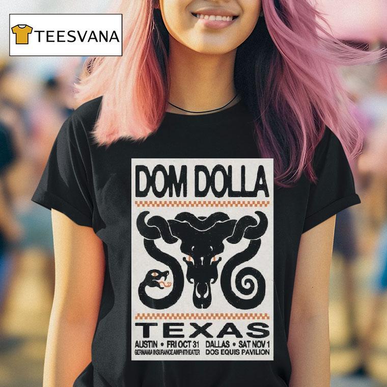Dom Dolla November Dos Equis Pavilion Dallas Tx T Shirt Dom Dolla November Dos Equis Pavilion Dallas Tx T Shirt