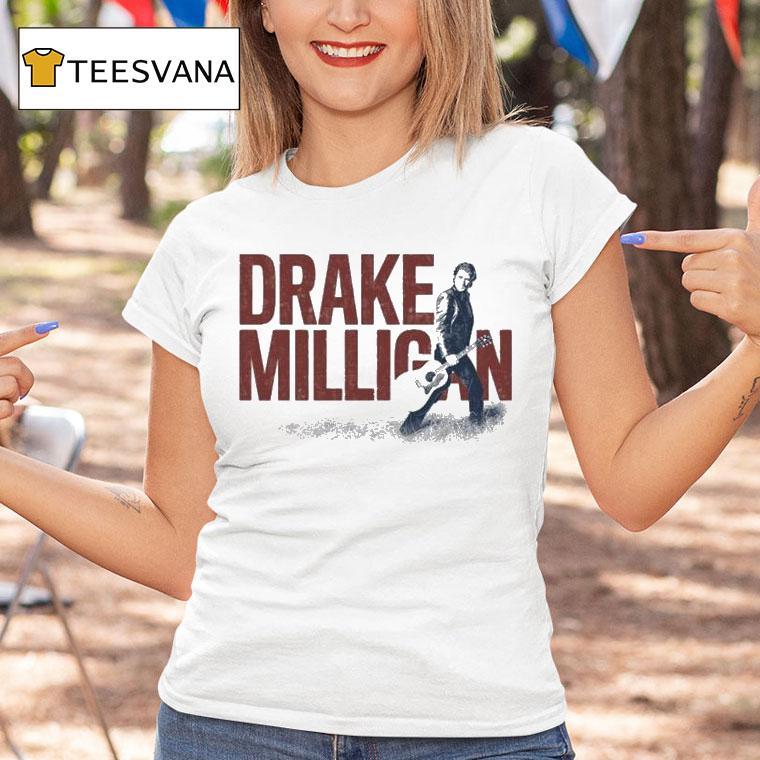 Drake Milligan Silver Guitar Photo T Shirt Drake Milligan Silver Guitar Photo T Shirt