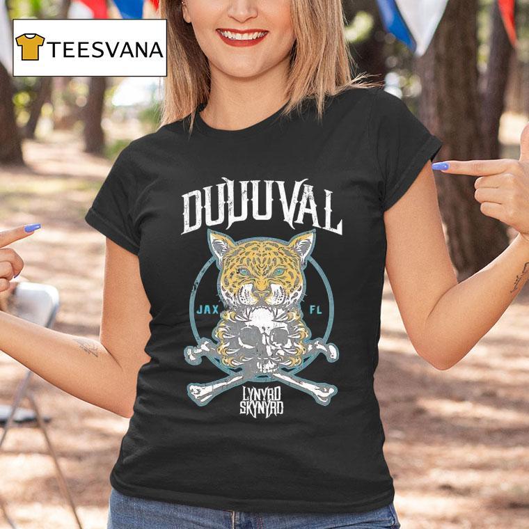 Duuuval Jacksonville Jaguars X Lynyrd Skynyrd T Shirt Duuuval Jacksonville Jaguars X Lynyrd Skynyrd T Shirt