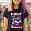 Flash And Smash Jaxson Dart And Cam Skattebo New York Giants T Shirt