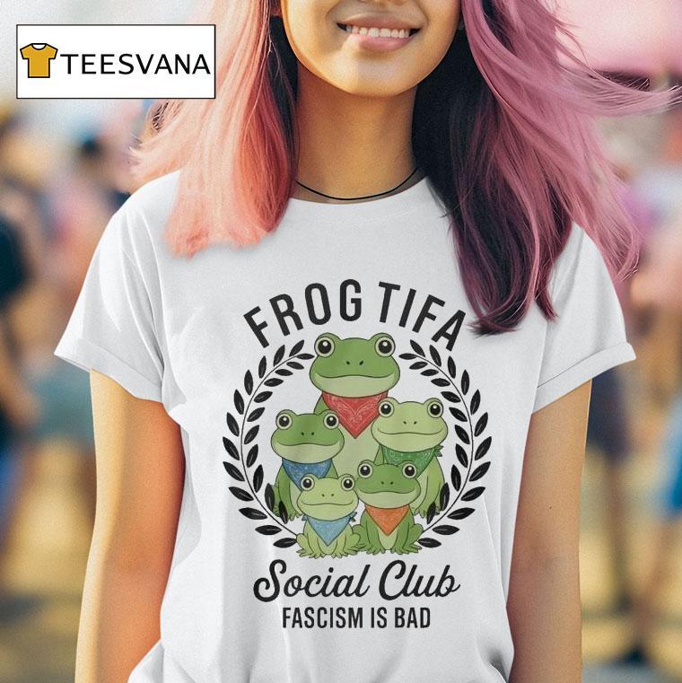 Frog Tifa Social Club Fascism Is Bad Portland Frog T Shirt Frog Tifa Social Club Fascism Is Bad Portland Frog T Shirt
