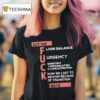 Get The Floor Balance Urgency Consistent Communication Concentration Know We Lost To Denver Because Of Transition T Shirt