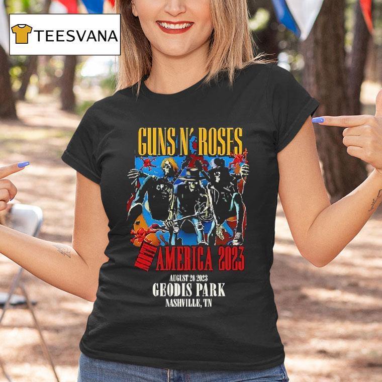 Guns N Roses Nashville Tn Geodis Park August T Shirt Guns N Roses Nashville Tn Geodis Park August T Shirt