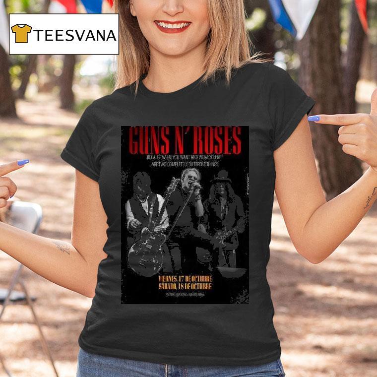 Guns N Roses October Estadio Huracan Shows T Shirt Guns N Roses October Estadio Huracan Shows T Shirt