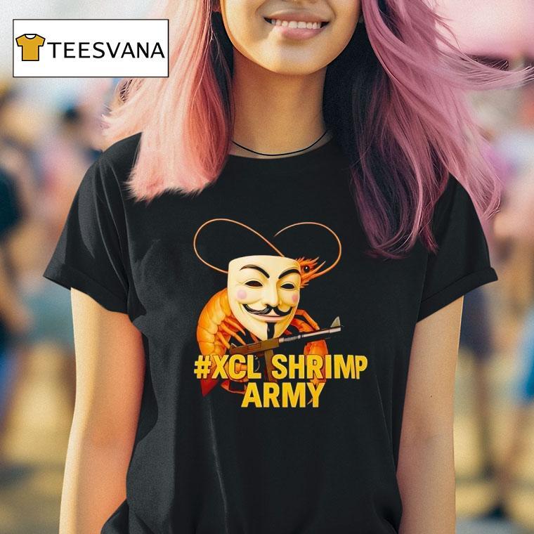 Guy Fawkes Mask Xcl Shrimp Army T Shirt Guy Fawkes Mask Xcl Shrimp Army T Shirt
