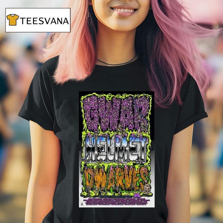 Gwar Helmet Dwarves The Return Of Gor Tour T Shirt Gwar Helmet Dwarves The Return Of Gor Tour T Shirt