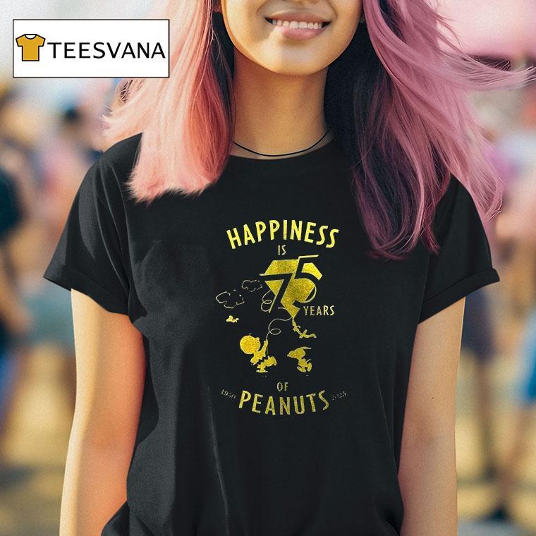 Happiness Is Years Of Peanuts Since Silhouette T Shirt Happiness Is Years Of Peanuts Since Silhouette T Shirt