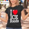 I Love Ice Raids T Shirt