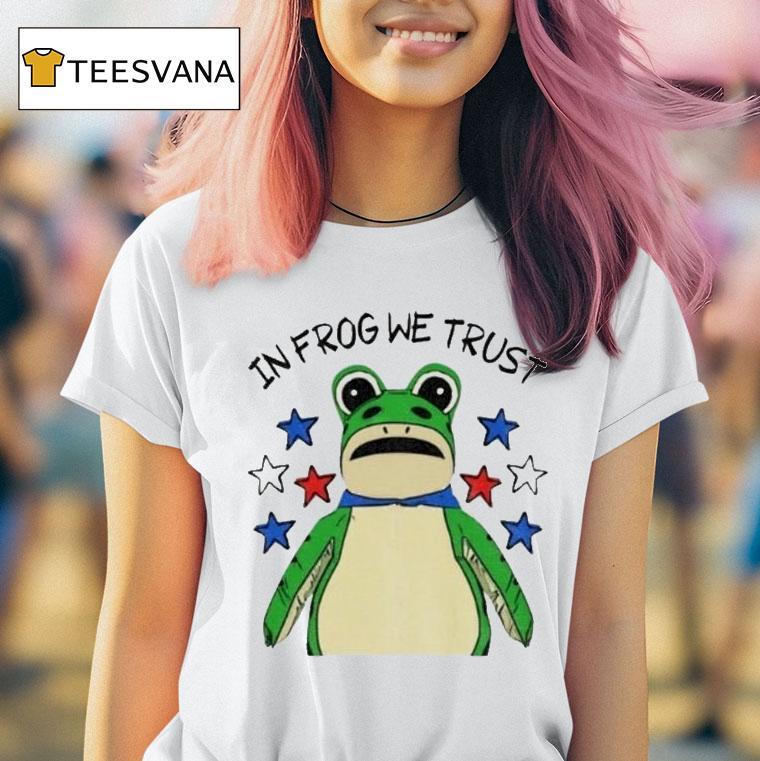 In Frog We Trust Portland Frog Protes T Shirt In Frog We Trust Portland Frog Protes T Shirt