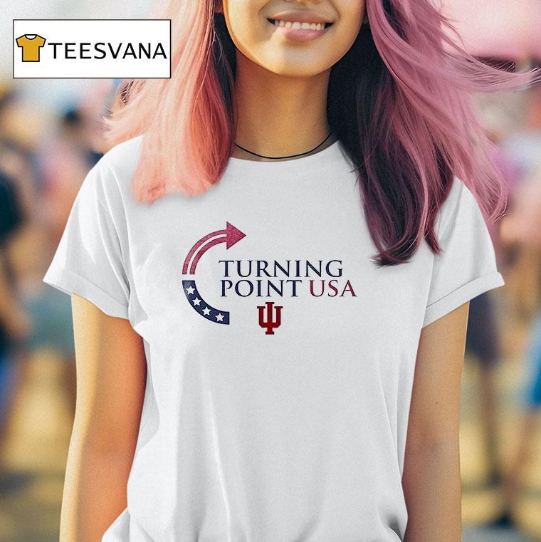 Indiana University Bloomingtoon Indiana Hoosiers X Charlie Kirk Turning Point Usa T Shirt Indiana University Bloomingtoon Indiana Hoosiers X Charlie Kirk Turning Point Usa T Shirt