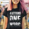 Jey Uso Four Letters One Word Black T Shirt