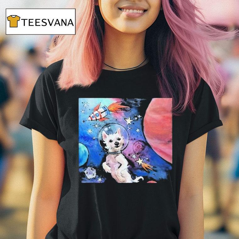 Kara Baldus Bradford In Space Dog T Shirt Kara Baldus Bradford In Space Dog T Shirt