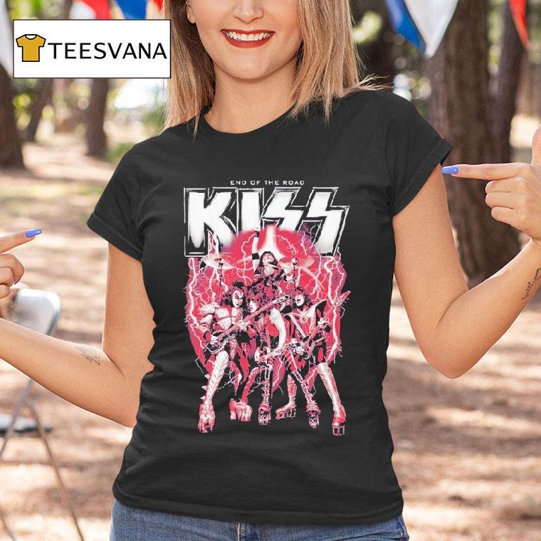 Kiss End Of The Road Red Lightning T Shirt Kiss End Of The Road Red Lightning T Shirt