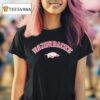 Logo And Name Of The Arkansas Razorbacks T Shirt