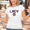 Lsu Tigers Rip Lacy White Graphic Pose T Shirt