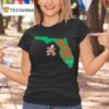 Miami Hurricanes We Run This State Florida Map T Shirt