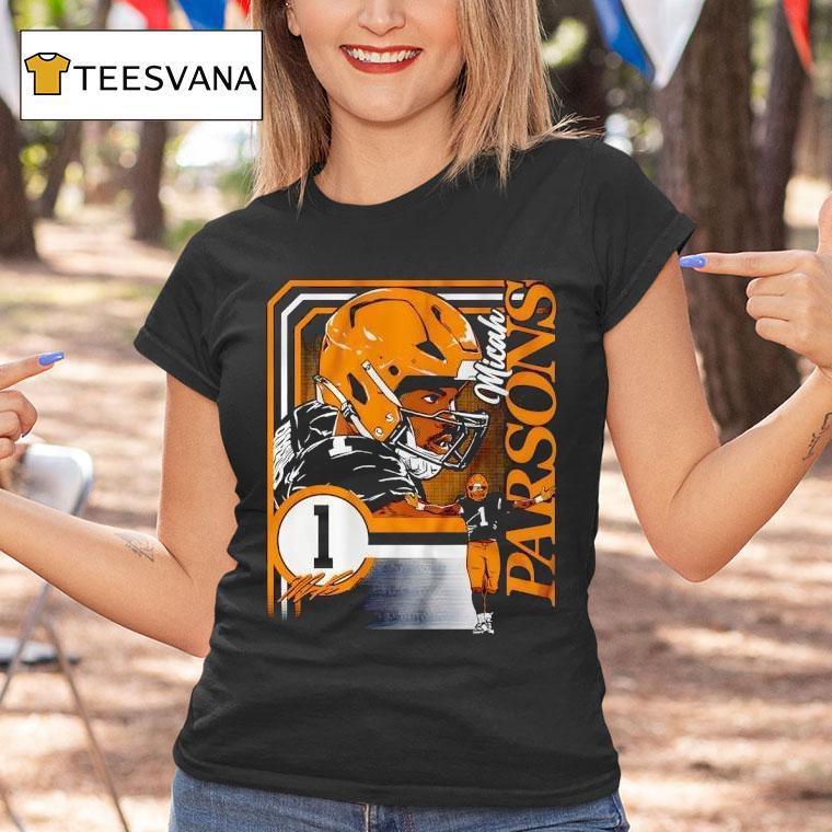 Micah Parsons Green Bay Packers Football Signature T Shirt Micah Parsons Green Bay Packers Football Signature T Shirt