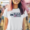 Michigan Wolverines Block Cancer T Shirt