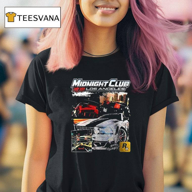 Midnight Club Los Angeles Graphic Vintage T Shirt Midnight Club Los Angeles Graphic Vintage T Shirt