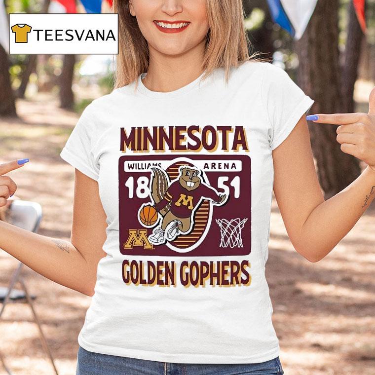 Minnesota Golden Gophers Basketball Williams Arena T Shirt Minnesota Golden Gophers Basketball Williams Arena T Shirt