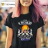 Never Underestimate A Woman Who Loves Fall And Her New York Yankees Walking Across Halloween T Shirt