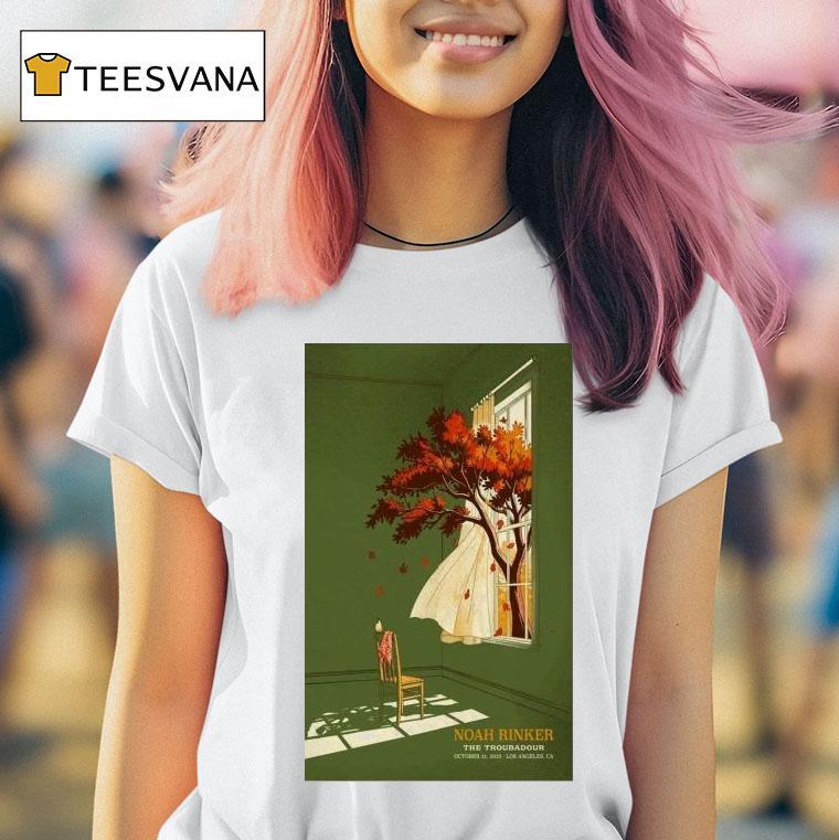 Noah Rinker The Troubadour Los Angeles Ca Oct T Shirt Noah Rinker The Troubadour Los Angeles Ca Oct T Shirt