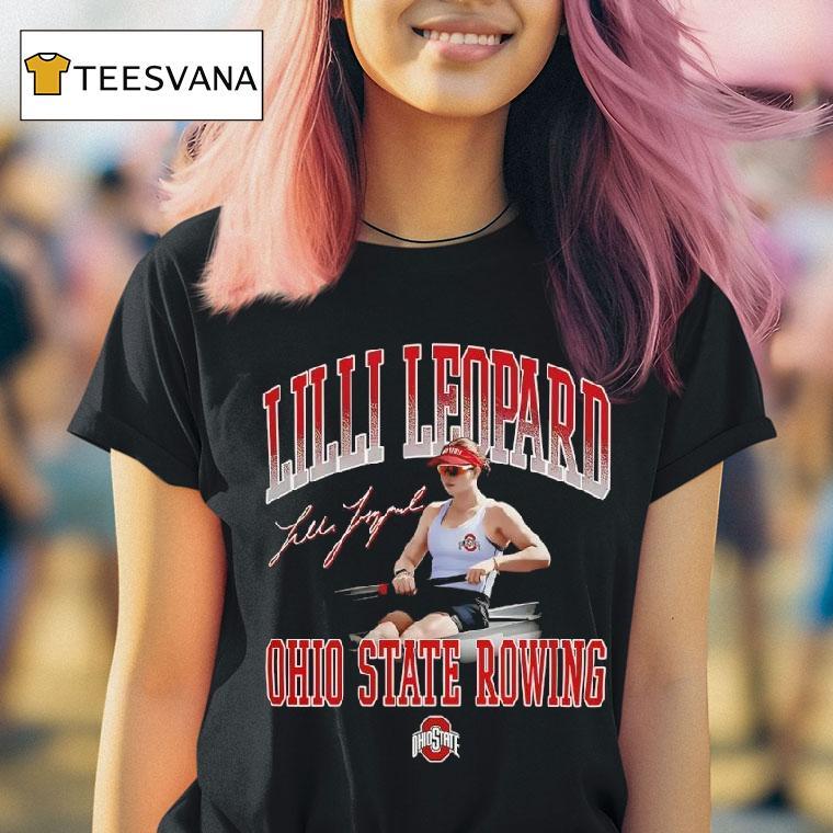 Ohio State Lilli Leopard Illustrated Black T Shirt Ohio State Lilli Leopard Illustrated Black T Shirt