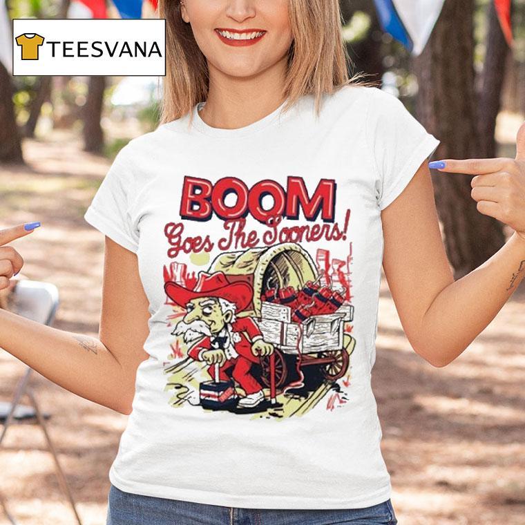 Oklahoma Sooners Boom Goes The Sooners Masco T Shirt Oklahoma Sooners Boom Goes The Sooners Masco T Shirt