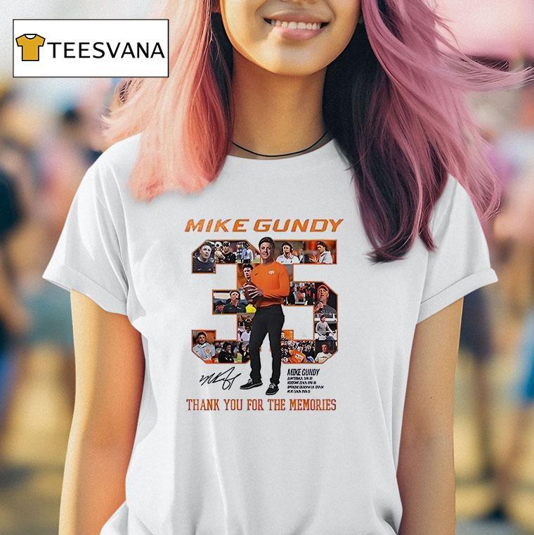 Oklahoma State Cowboys Mike Gundy Years Thank You For The Memories Signature T Shirt Oklahoma State Cowboys Mike Gundy Years Thank You For The Memories Signature T Shirt