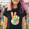 Peaceful Doodle A Hand Making The Peace Sign T Shirt