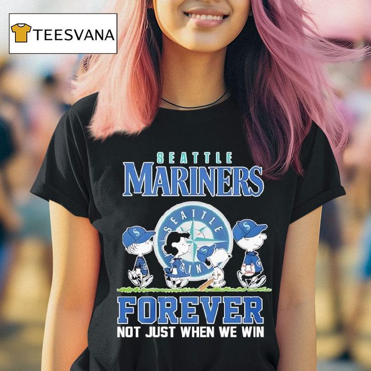 Peanuts Comic X Seattle Mariners Forever Not Just When We Win T Shirt Peanuts Comic X Seattle Mariners Forever Not Just When We Win T Shirt