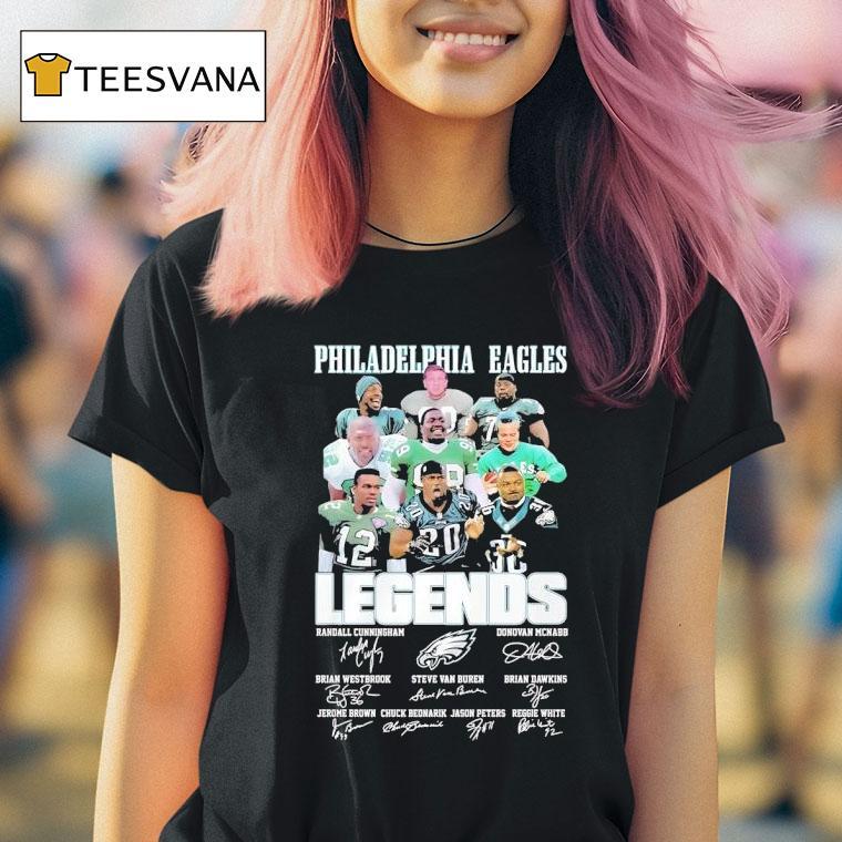 Philadelphia Eagles Best Legends Players Of All Time Signatures T Shirt Philadelphia Eagles Best Legends Players Of All Time Signatures T Shirt