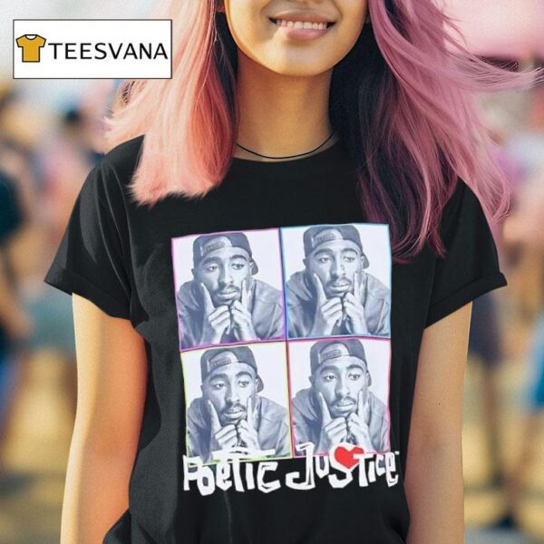 Poetic Justice Tupac Pac Graphic T Shirt