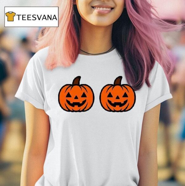 Pumpkins Over Boobs T Shirt