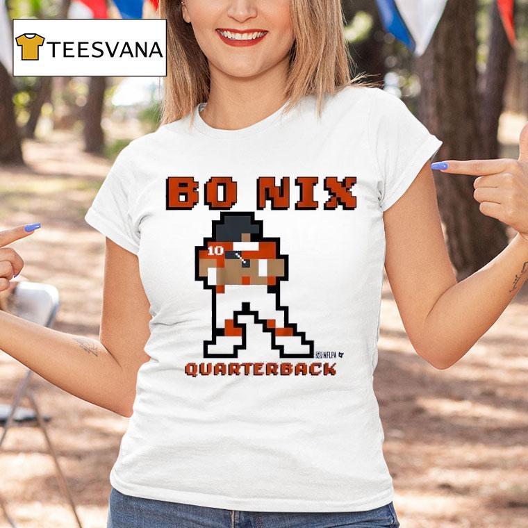 Quaterback Bo Nix Denver Broncos Retro Baller T Shirt Quaterback Bo Nix Denver Broncos Retro Baller T Shirt