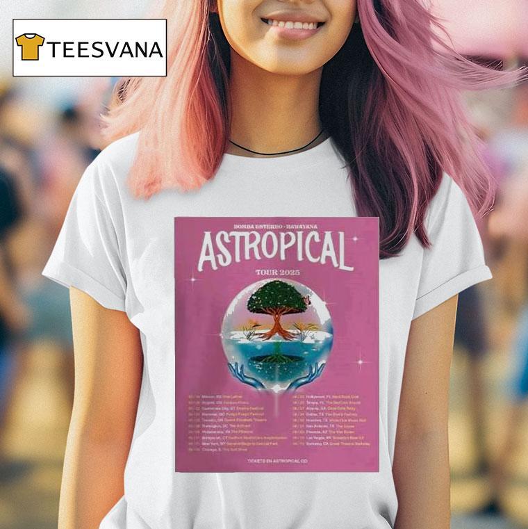 Rawayana And Bomba Estreo Astropical Tour T Shirt Rawayana And Bomba Estreo Astropical Tour T Shirt