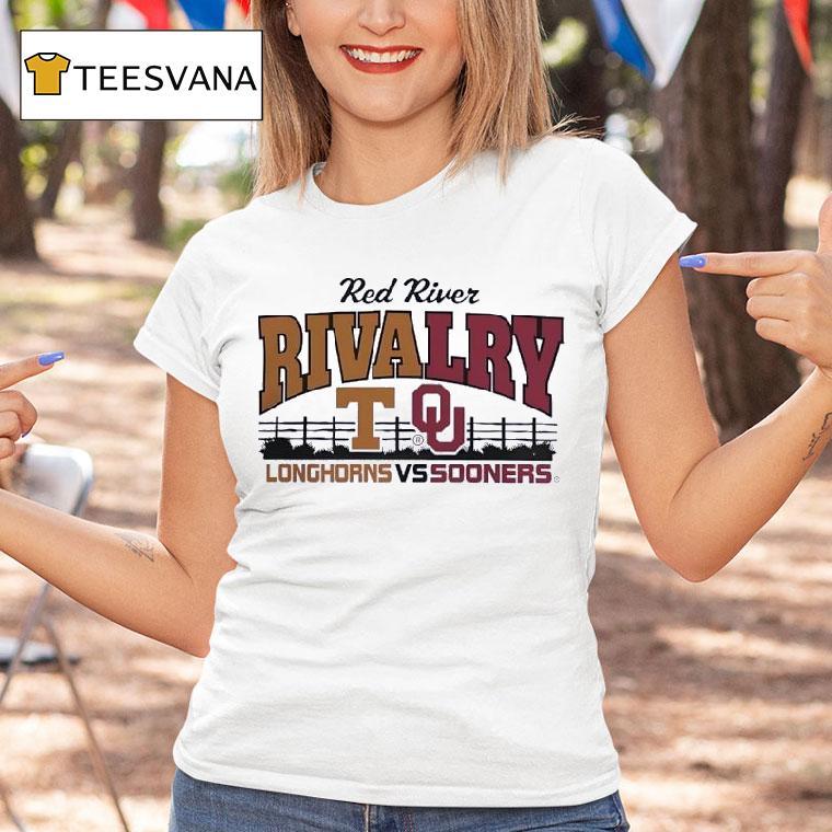 Red River Texas Longhorns And Oklahoma Sooners T Shirt Red River Texas Longhorns And Oklahoma Sooners T Shirt